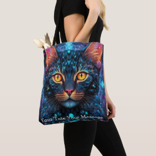 Chat Cosmic Guardian - Sac fourre-tout de Mandala 