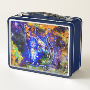 Chat cosmique Epsilon Lunchbox métallique