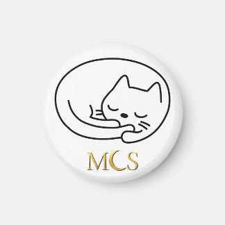 Chat couché Felix Calypso's Heart Magnet