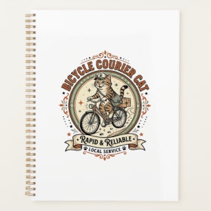Chat coursier à vélo Chat coursier à vélo Vintage