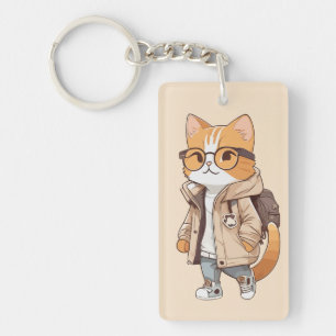 Chat Cute Kawaii en tenue élégante