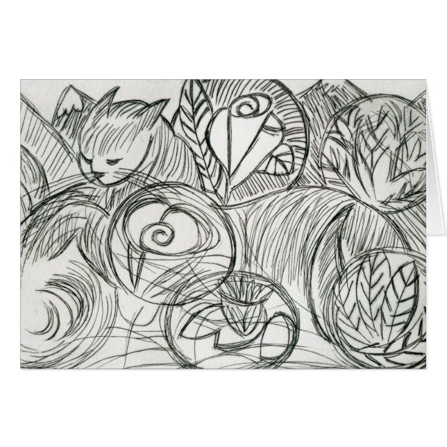 Chat dans le rêve (Devant horizontal)