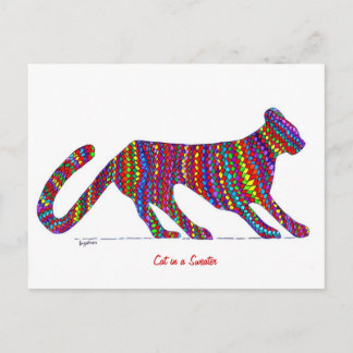 Chat dans une carte postale Sweat