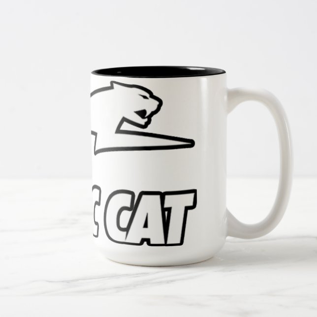 Chat d'artique Two-Tone coffee mug (Right)
