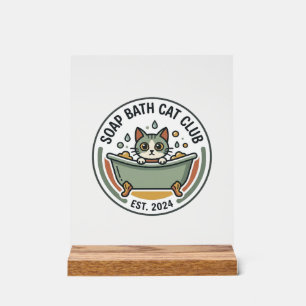 Chat de bain savon POD Art Vector - Club Chat de B