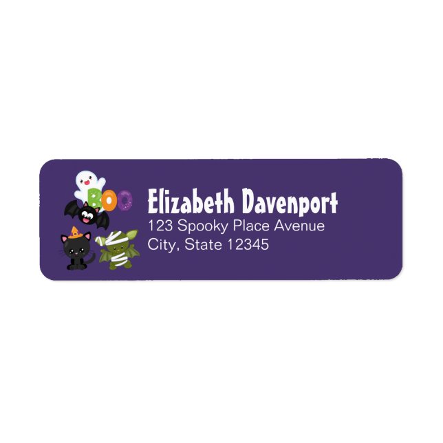 Chat de Cute Halloween, bat, mummy et ghost (Devant)