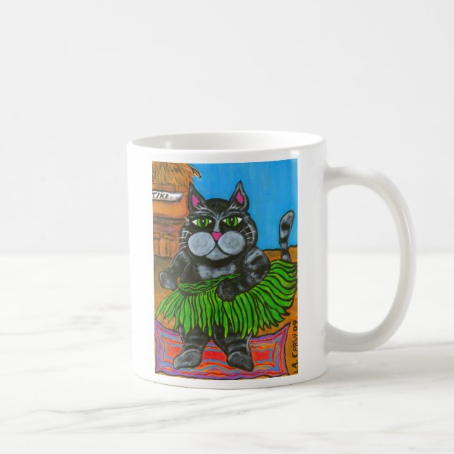 Chat de danse polynésienne à une tasse de barre de (Droite)