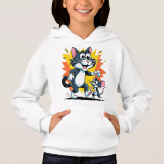 Chat de dessin et chasse de souris