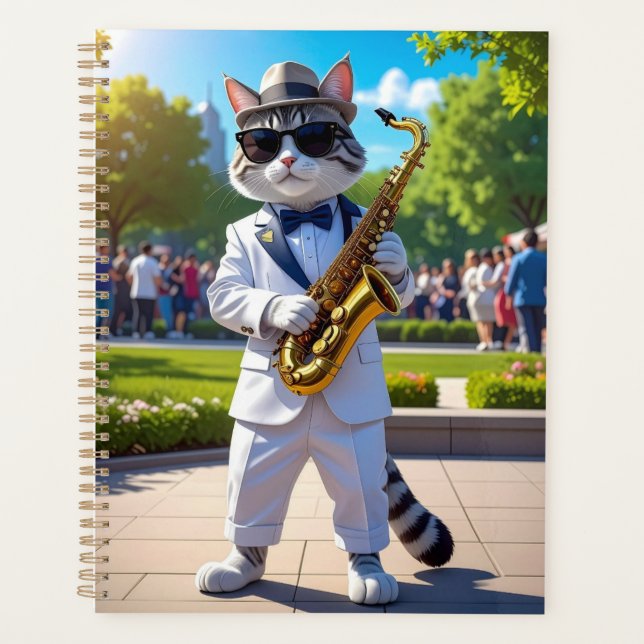 Chat de jazz cool (Devant)