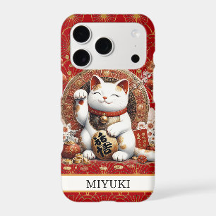 Chat de la Chance avec Pièces d'Or Monogrammées