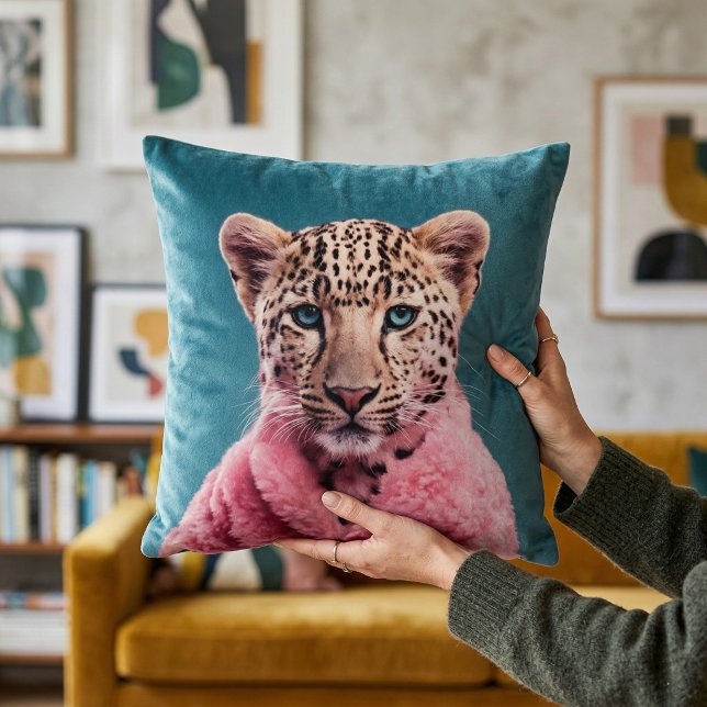 Chat de la jungle de coussin léopard Jaguar (Créateur téléchargé)