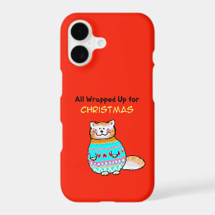 Chat de Noël fantaisiste Joie des Fêtes
