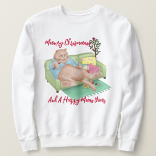 Chat de Noël - Meowry Sweatshirt de Noël
