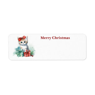 Chat de Noël mignon