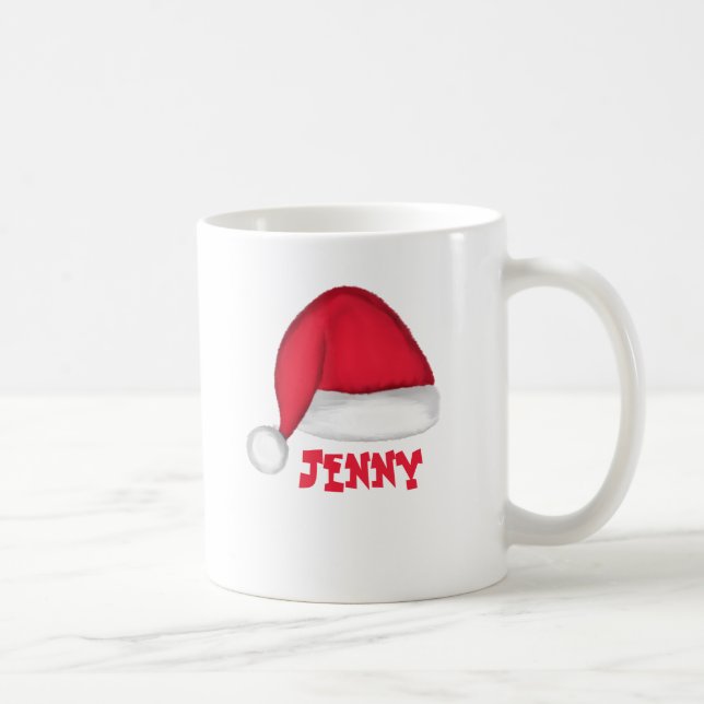Chat de Noël Mug de vacances personnalisé (Droite)
