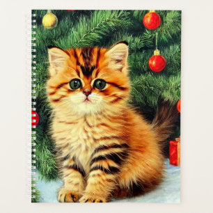 Chat de Noël Vintage