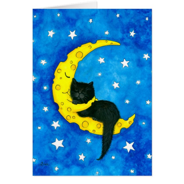 Chat de rêves doux sur la lune par Bihrle (Devant)