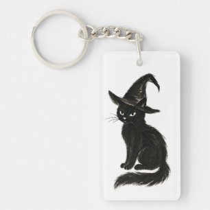 Chat de sorcière – Illustration d'Halloween à l'en