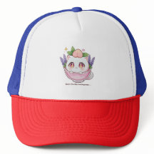 Chat de style Kawaii japonais en Casquette Teacup