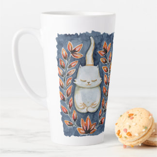 Chat de Yoga Grosse Mug Latte