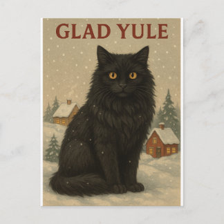 chat de Yule carte de Yule