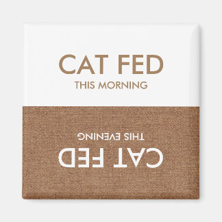 Chat Dernier Fed... Magnet de rappel du soir et du