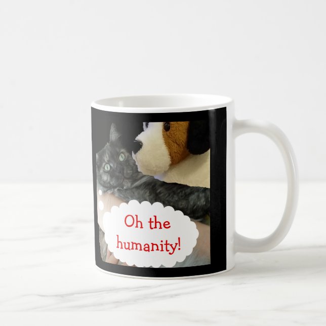Chat détendu humanité Mug par RoseWrites (Droite)