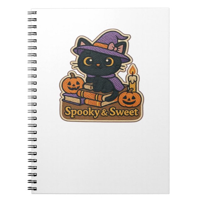 Chat d'Halloween avec Livres Magiques - Em Éffraya (Devant)