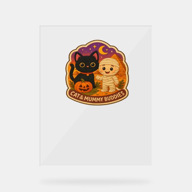 Chat d'Halloween mignonne et broderie maman Stic P (Recto)