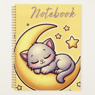 Chat Dormir Sur Le Carnet Lune