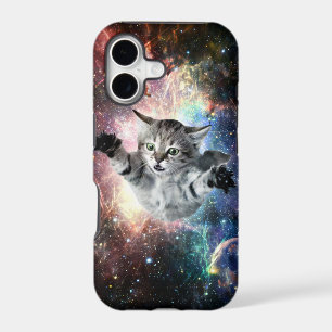 Chat drôle dans l'espace