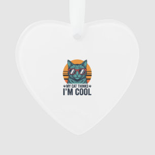 Chat Drôle Pense Que Je Suis Cool Vintage