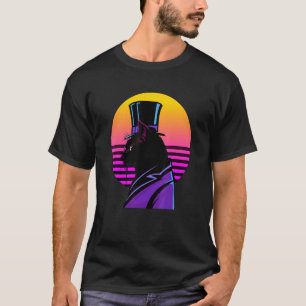 Chat en smoking violet chapeau haut de forme et lu