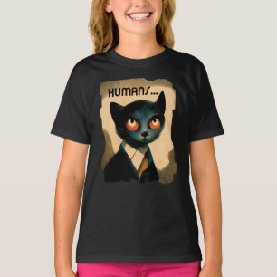 Chat Ennuyé Par L'Homme   Art Pour T-Shirt Amoureu