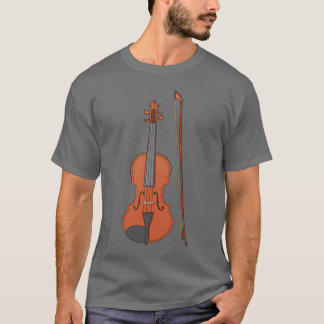 Chat et le Drapeau, violon - T-shirt homme