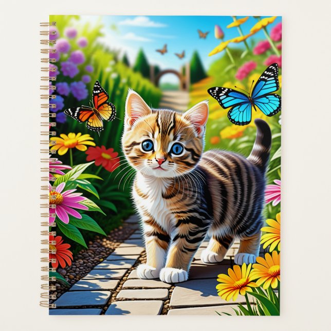 Chat et papillons (Devant)