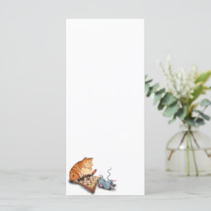 Chat et souris Jouer aux échecs Drôle Menu