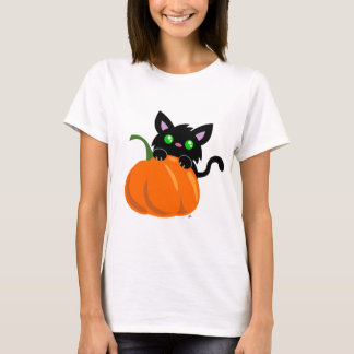 Chat et T-shirt Citrouille