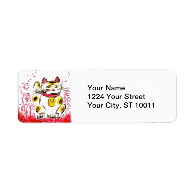 Chat Étiquettes de adresse (Devant)