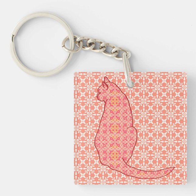 Chat japonais - Coral Orange Batik (Devant)