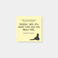 Chat Jaune Post-it