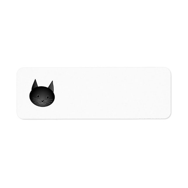 Chat. Joli chaton noir. (Devant)