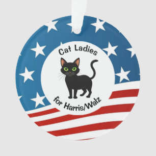 Chat Ladies for Harris/Walz Design Ornement acryli