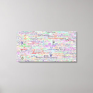 Chat Lingo Art Canvas Print