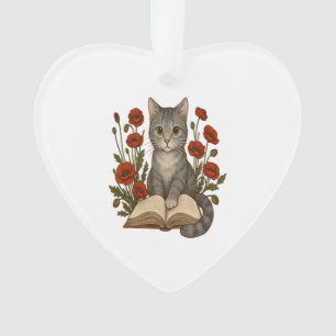 Chat Livresque � Joli Chat en Train de Lire Avec d