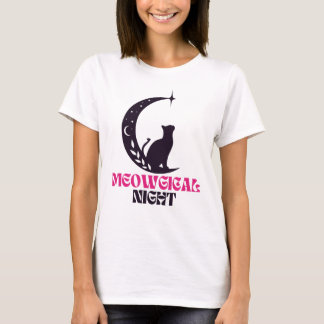 Chat magique, t-shirt méogique pour femmes amatric