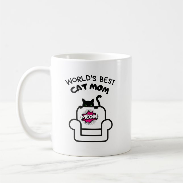chat maman meow mug (Gauche)