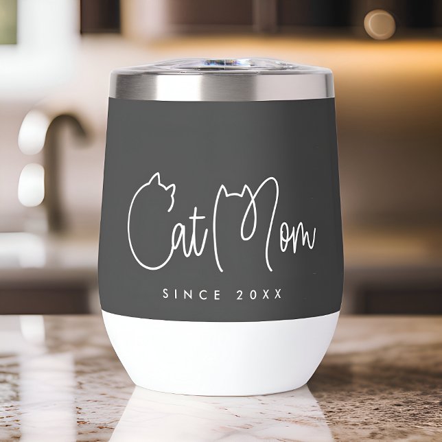Chat Maman Moderne Chic Joueuse et amusante Typogr (Créateur téléchargé)
