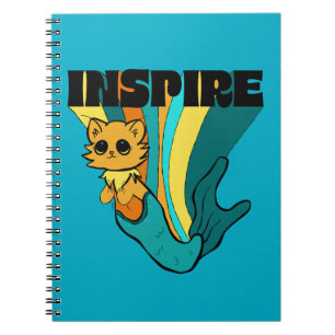 Chat Mermaid ASL Inspire Spiral Photo Carnet