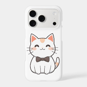 Chat Mignon avec Nœud Papillon Design Kawaii